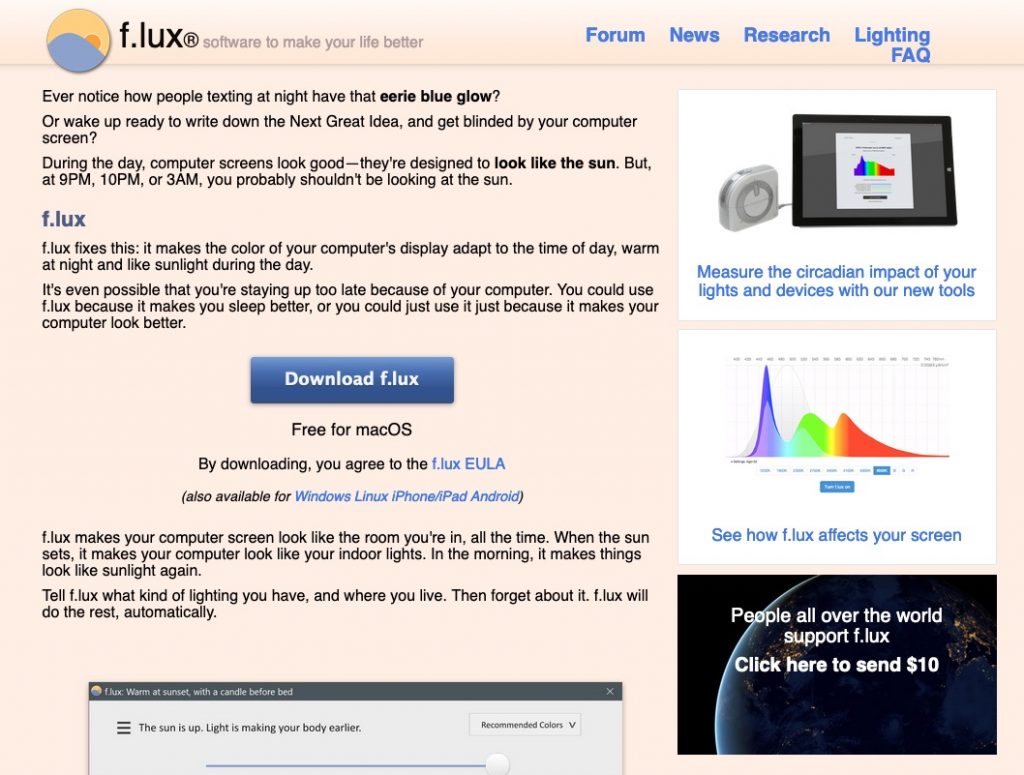 f.lux: software to make your life better