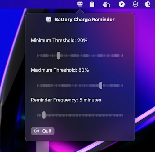 Battery Charge Reminder
