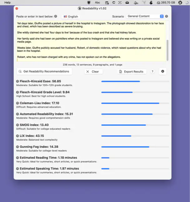 Readability