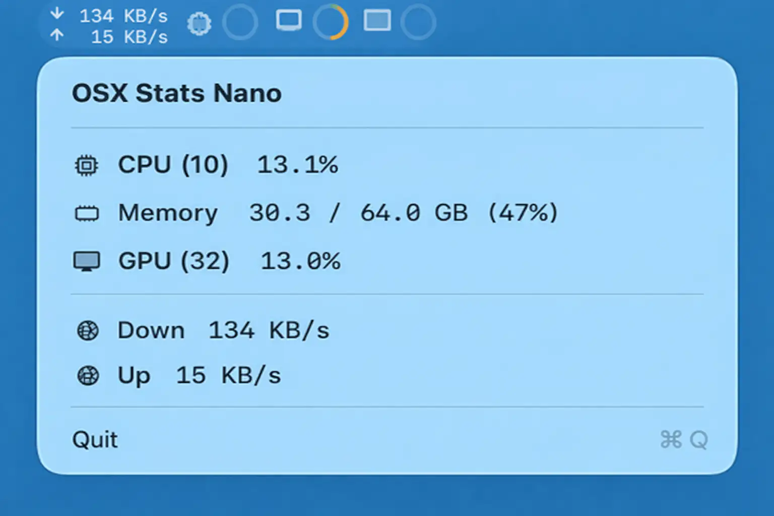 OSX Stats Nano