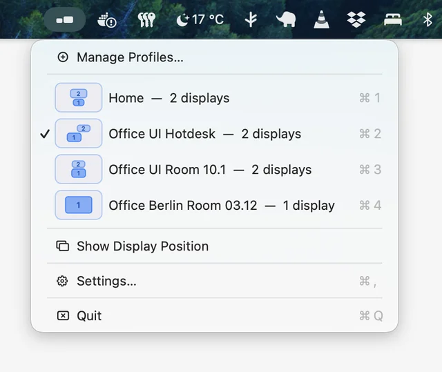 Quick Display Settings